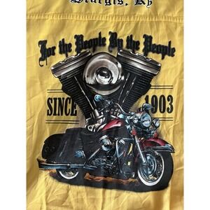 J Fashion Sleeveless Motorcycle Sturgis Biker Tally 2006 Vintage Yellow Men 3XL